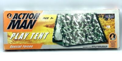 Vintage 1995 Action Man Indoor/Outdoor Spaß Hauptquartier lebensgroßes Spielzelt #HH