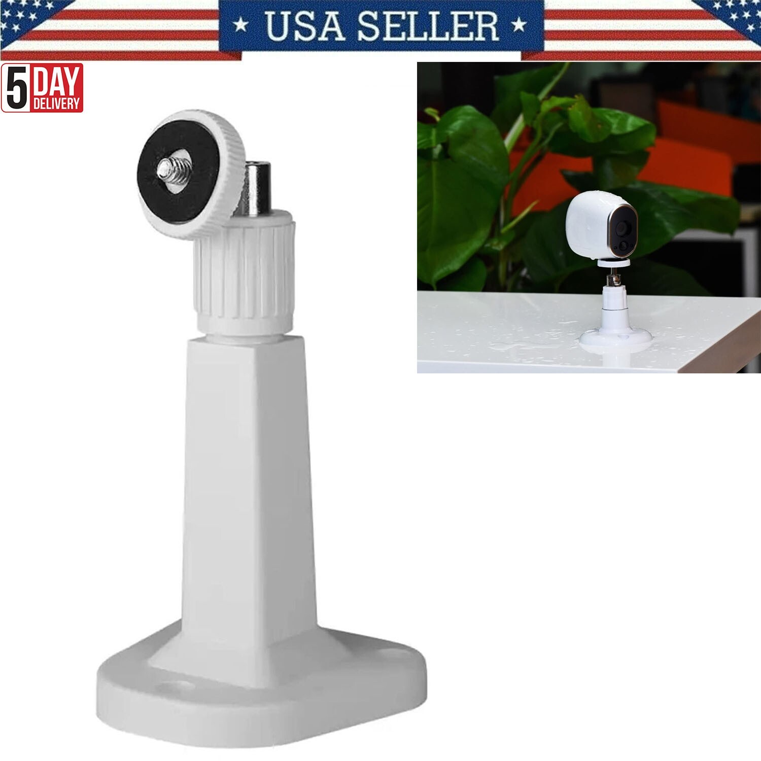 Security Camera Stand, Adjustable Surveillance Camera Mount Support Wall Ceiling-image