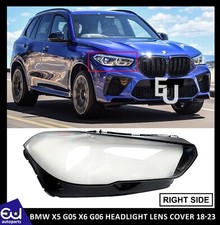 FOR BMW X6 G06 X5 G05 RIGHT HEADLIGHT LENS HEADLAMP COVER REPLACEMENT 2018-2023