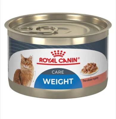24X Royal Canin Feline Weight Care Thin Slices In Gravy Canned Wet Cat Food 3oz