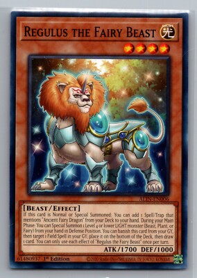 Yugioh Regulus The Fairy Beast ALIN-EN006 Common Alliance Insight - NM