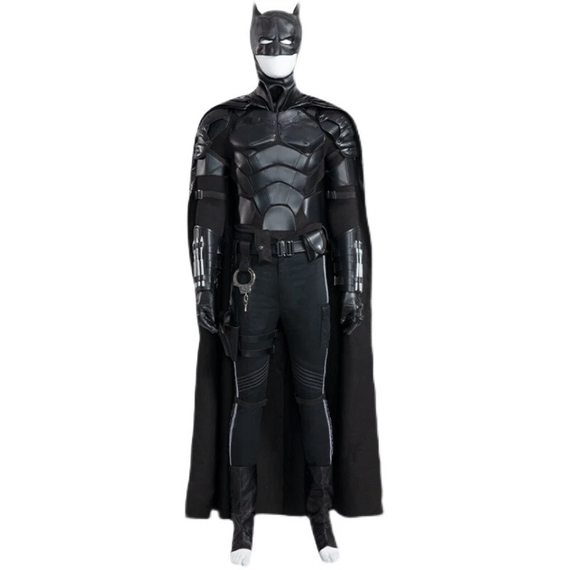 Lote completo de botas masculinas 2022 The Batman fantasia cosplay Bruce Wayne roupa máscara - Imagem 4 de 4