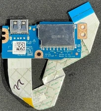 Dell Latitude 7400 Laptop USB/SD Card Reader IO Circuit Board w/ Ribbon / 39M5P