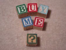 Vintage Kid's Alphabet Blocks 140 pcs.  Shapes 38 Pcs. 