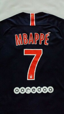 2018 Paris Saint Germain Kylian Mbappé Nike Jersey Size S | eBay