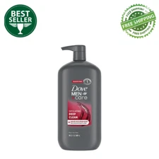 Dove Men+Care Exfoliating Deep Clean Face & Body Wash Citrus + Cedarwood, 2 PACK