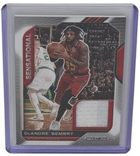 DeAndre' Bembry 2020-21 Panini Prizm Sensational Swatches Insert Card #SSW-DEA