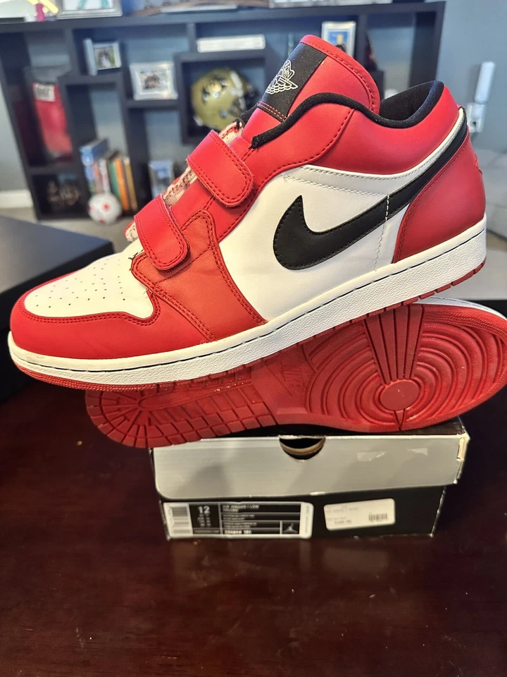 Nike Air Jordan 1 Retro Bajo Oficial VELCRO® 12 2008 Chicago 339894 101 Foto 2 de 4