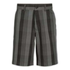 NWT - THE NORTH FACE Men's 'THE NARROWS PLAID' Asphalt Grey SHORTS Size: 36/REG