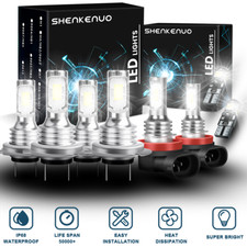 FOR CITROEN C4 GRAND PICASSO 2007-13 H11 H7 H7 LED XENON SUPER WHITE LIGHT BULBS