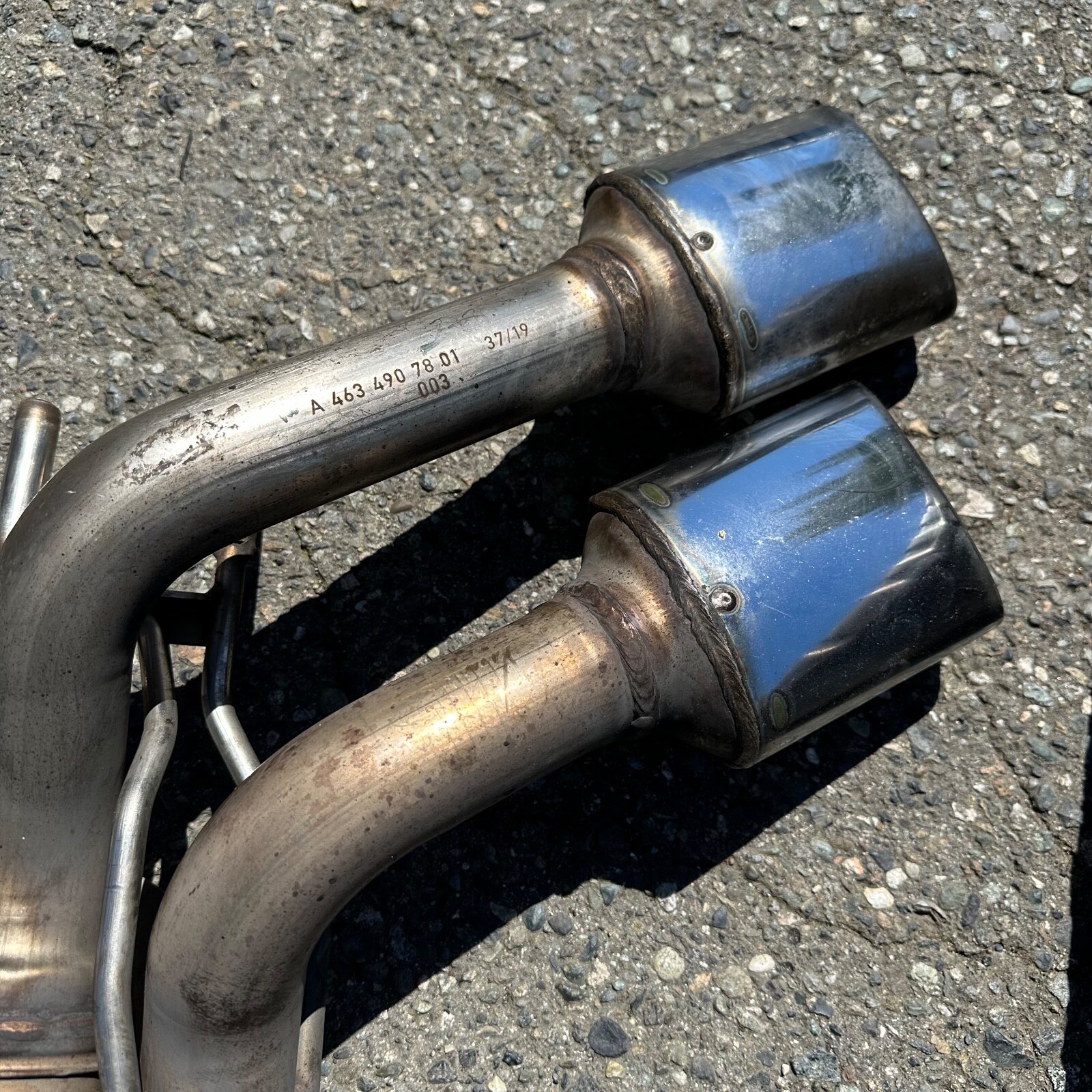 2018- MERCEDES-BENZ G63 AMG EXHAUST A4634907701 A4634907801 left+ 