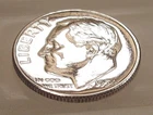 1954 Gem  Proof  "EYE CANDY" Dime 90%SILVER Blazing Mirrored Surfaces #202 ~ 10