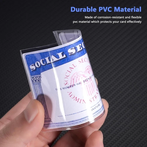 20Pack Social Security Card Protector/Medicare Card Protector Sleeve/Social Card - Picture 3 of 9