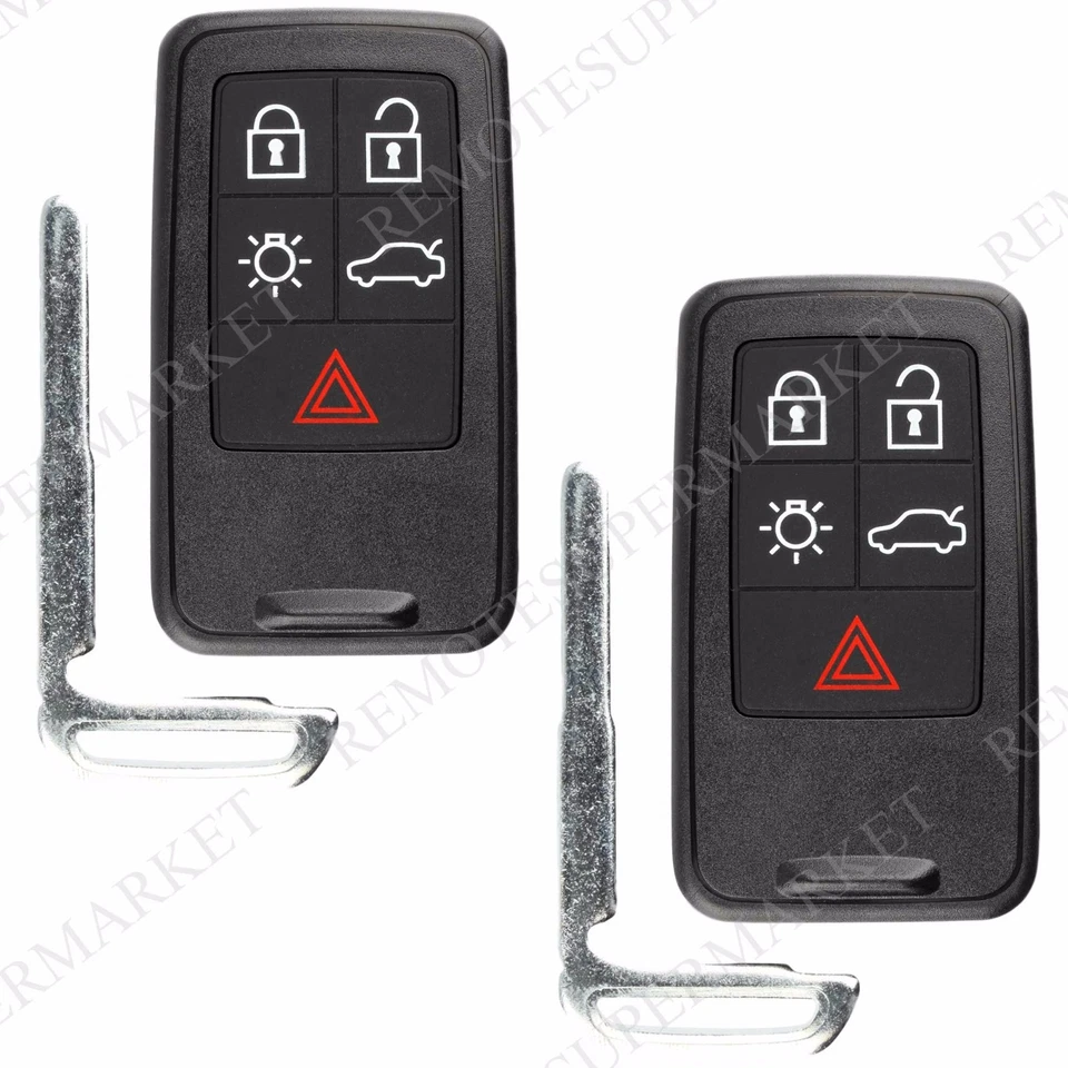 2 Replacement for Volvo 2011-2017 S60 2016-2017 S60 Cross Country Remote Key Fob Foto 2 de 4