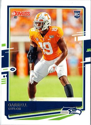 Darrell Taylor 2020 Donruss #286 Rookie Seattle Seahawks RC Near Mint or Better