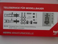 Herpa 084185 Volvo Fh Fahrgestell Ohne Chassisverkleidung 2 StüCk 1:87 Neu