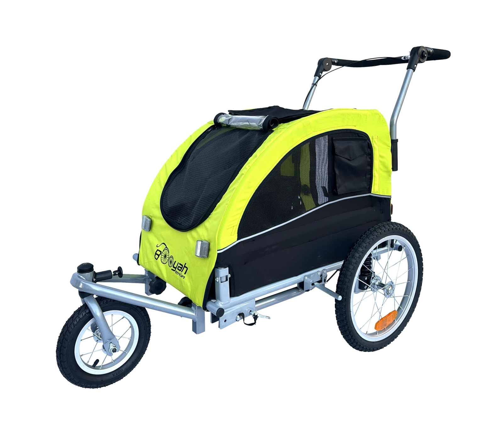 Booyah Medium Dog Stroller & Pet Bike Trailer and with Suspension