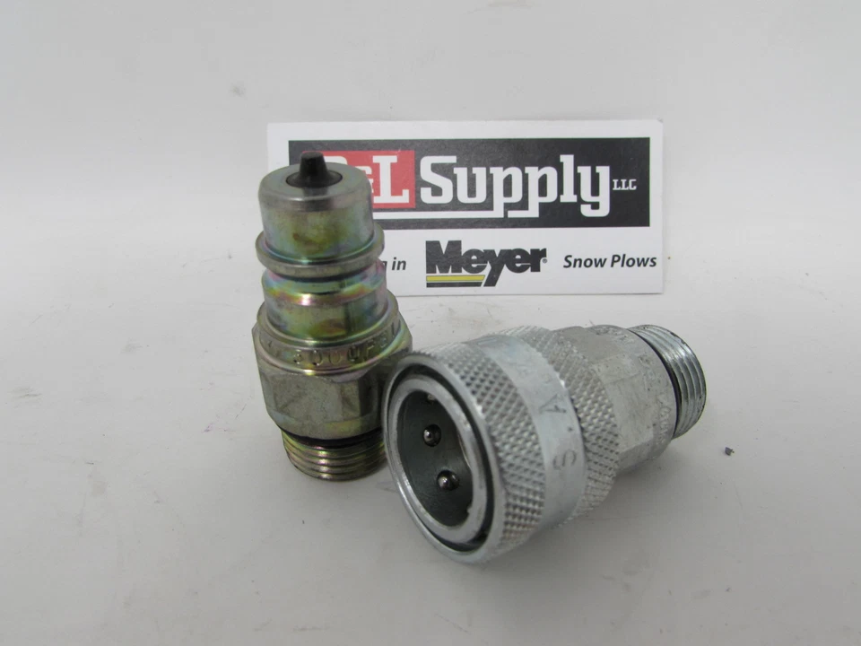 R&L SUPPLY NEW MEYER SNOW PLOW PIN STYLE COUPLER SET 3/4-16 O-RING E60 E57