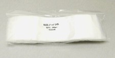 Zip Seal Bag Clear Zip Seal Bags 2mil Reclosable Poly Bag 2" x 6" 100 Pieces