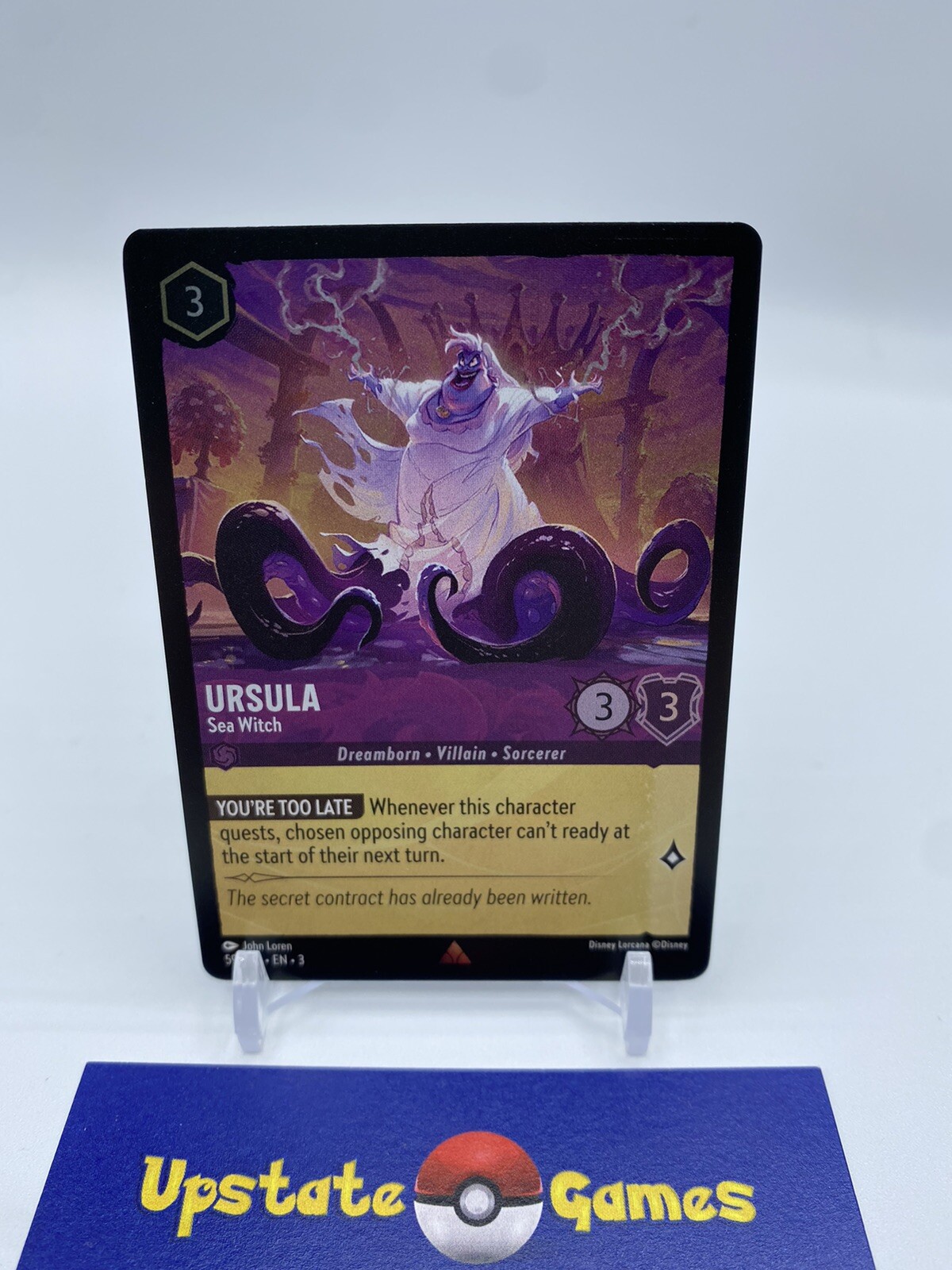 x1 Ursula - Sea Witch - 59/204 - Rare - Cold Foil Lorcana Into the Inklands M/NM