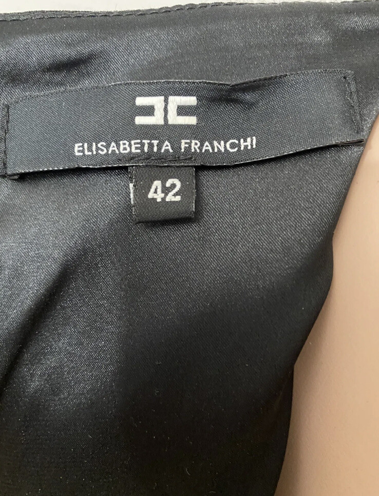 RARE!!🔥ELISABETTA FRANCHI 🔥CORSET  MINI DRESS BLACK  Size 42 image 9