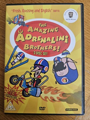AMAZING ADRENALINI BROTHERS DVD 3 DISC SET 78 EPISODES CARTOON | eBay