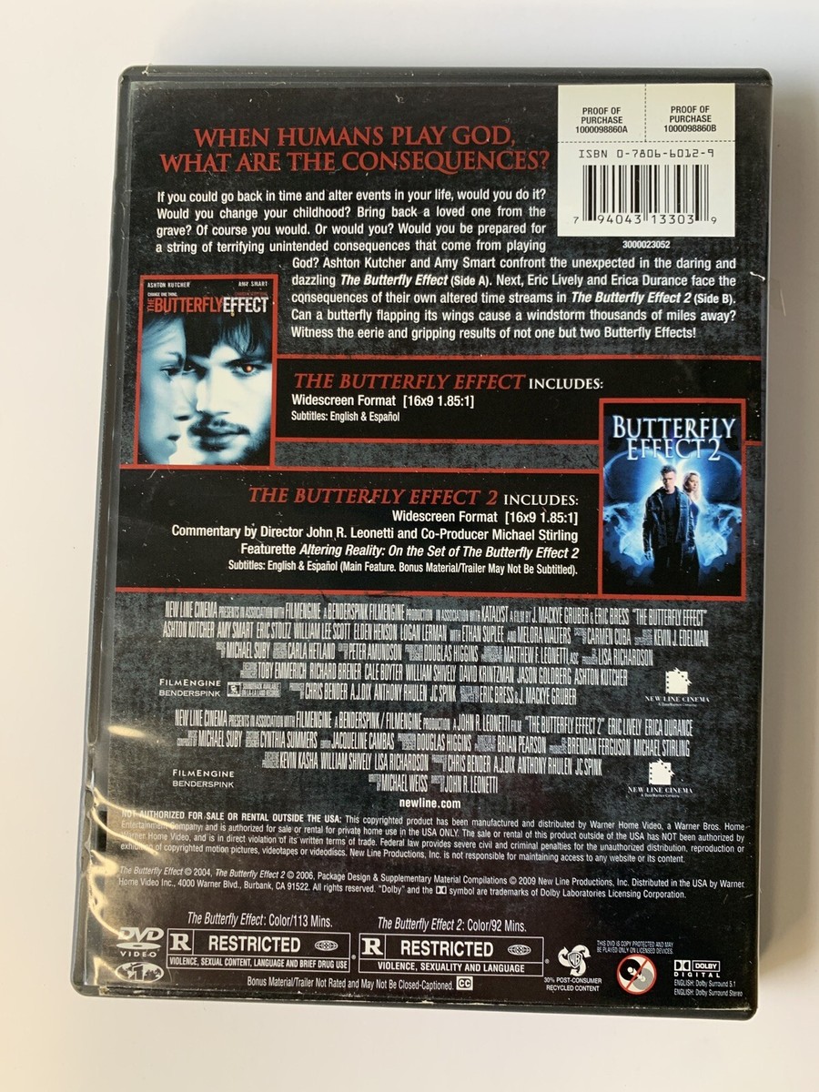 The Butterfly Effect / The Butterfly Effect 2 DVD Horror Ashton