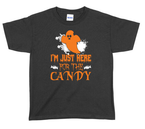 I'm Just Here For The Candy Niños Niñas Unisex Divertida Camiseta - Imagen 1 de 7