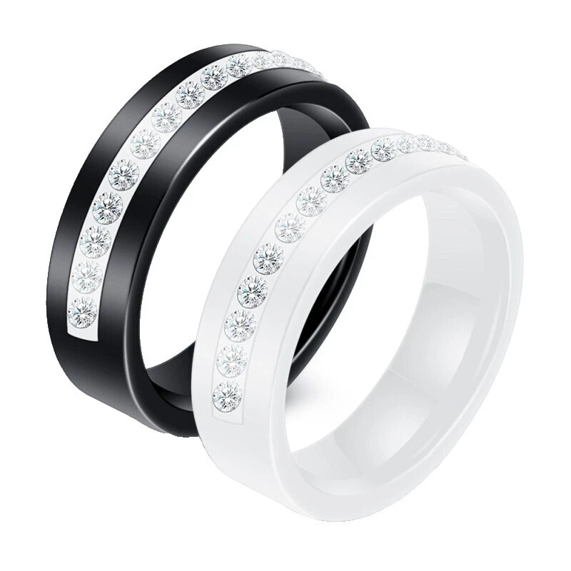Anillos de Cerámica Blanca para hombres