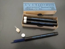L&C hardtmuth mephisto refills blue vintage mechanical pencil 1/2 large mine
