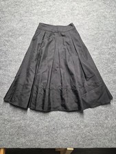 Miss Donna Skirt Girls Sz 14 Black Pleated Solid Flare Zip Closure Casual Skirt