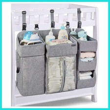 Hanging Diaper Caddy for Changing Table and Crib,XL Diaper Caddy Organizer fo...