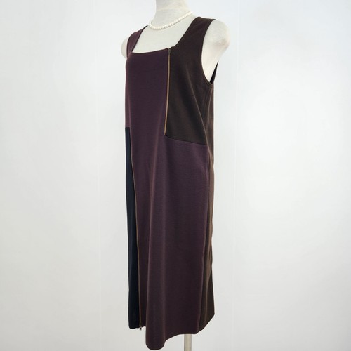 Fendi, FENDI Abito Lungo Vintage Lana Senza Maniche Made in Italy Raro Autunno Autunno W5686