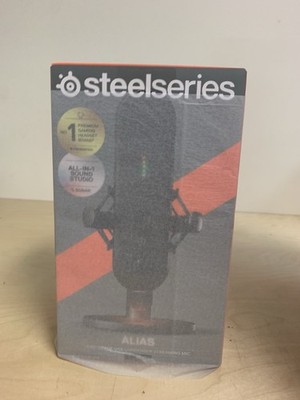 SteelSeries Alias USB Mic for PC 3X Bigger Capsule Gaming, Streaming Podcasting