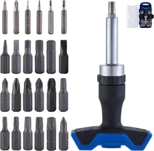 25 36 PCS T-Handle Screwdriver Set 6pc Precision Bits + 2-in-1 T-Type