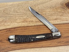 1920-40 CASE TESTED (#6151) BONE "BANANA TRAPPER" POCKET KNIFE- RARE/NICE/L@@K!!