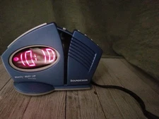 VTG Retro 90’s Wacky Wake Up Alarm Clock Soundesign Blue 3131L Tested & Working!