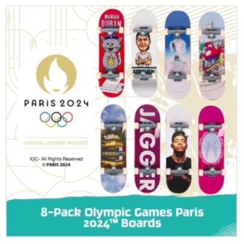 Tech Deck Olympic Games Paris 2024 Competition Legends 8-Pack With Collectible C