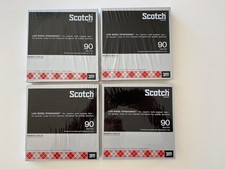 Sealed Lot of 4 Scotch 3M Reel to Reel Recording Magnetic Tape 212 1/4 R90 USA