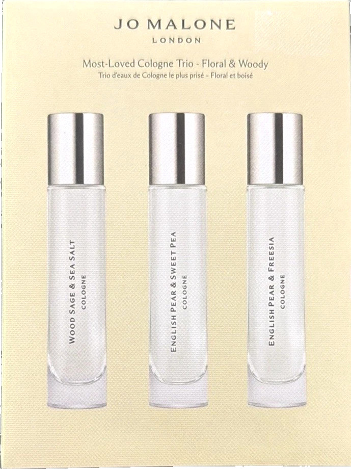 Jo Malone most loved cologne trio Floral and Woody 3 x10 ml  Spray