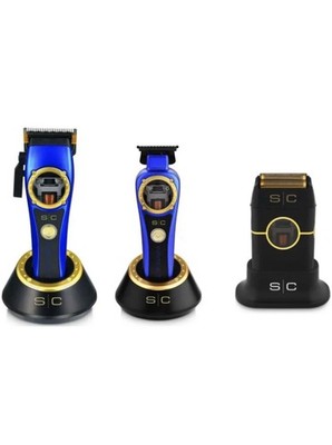 StyleCraft Instinct Clipper, Trimmer ,Shaver Combo Set Black -3 lids - BRAND NEW