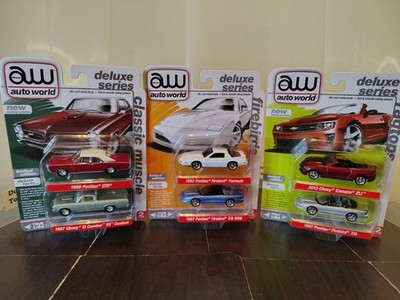 NEW / SEALED / COMPLETE SET ~ 3 Auto World Deluxe Series 2-packs ~2025 Release 2