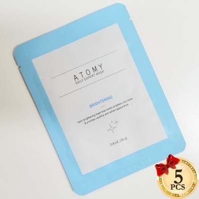 ATOMY Daily Expert Brightening Mask 24g x 5EA Moisturizing Natural Mask K-Beauty