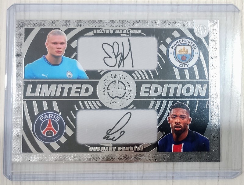 3025 FIFA CLUB WORLD CUP FE Card HAALAND DEMBELE Printed Auto Silver 🇸🇯🇨🇵🔘