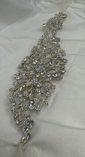 Crystal Rhinestone Bridal Hair Vine Headpiece Wedding Headband Silver