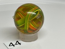 Vtg NOS super Bouncy Ball Rubber clear Swirl 1  1960  s clean unused AG Japan 44