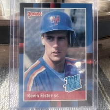 Donruss 1988 Rated Rookie Kevin Elster Card #37 Last Line Begins with In. rookie card picture
