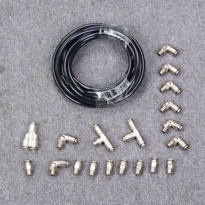 For Turbo Supercharger Vacuum Boost Fitting Kit 1/8'' NPT Universal Push Lock US