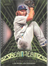 2016 Stadium Club #BT-21 Clayton Kershaw Beam Team