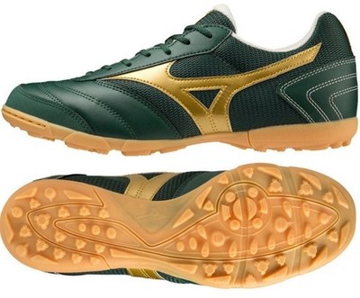 Mizuno Sala Club Rasen Futsal Fußballschuhe Grün Original Neu Größe 9,5